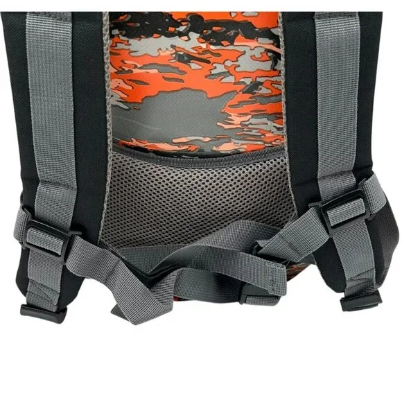 GECOBRANDS Hydroner 20L Camo Dry Bag Waterproof Backpack Orange-Gray Roll Top Backpacks